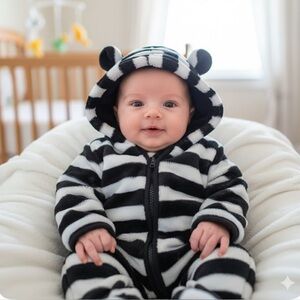 Children’s Place  Baby 1 piece fleece zip up sleep & play size 0-3 mo